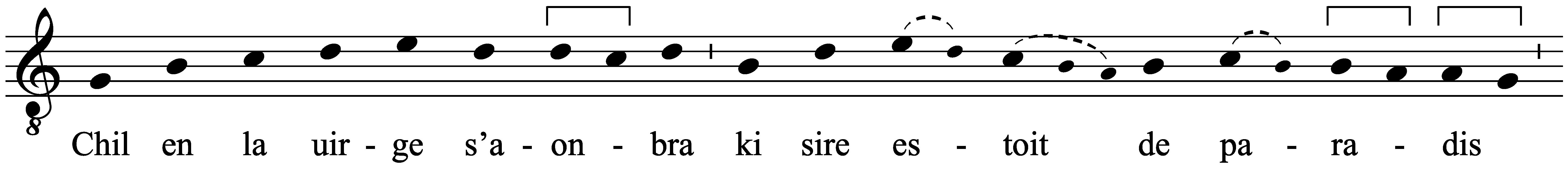 Work musical notation